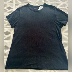 Abercrombie & Fitch Short-Sleeve Linen Blend Crew Neck T-Shirt